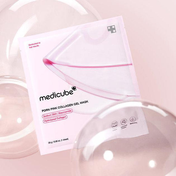 MEDICUBE-Masque au gel au collagene rose PDRN