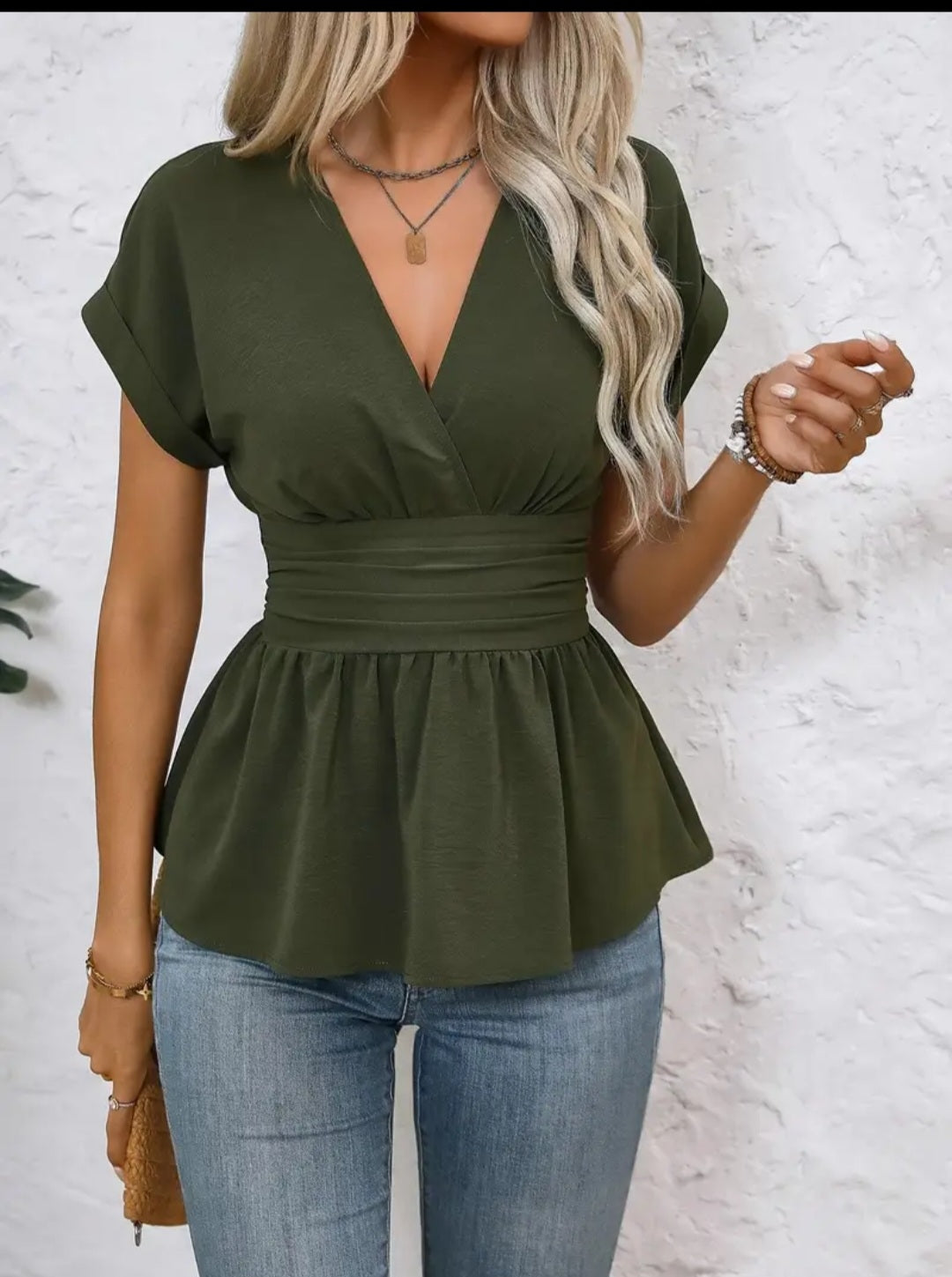 Chemise ample à manches courtes