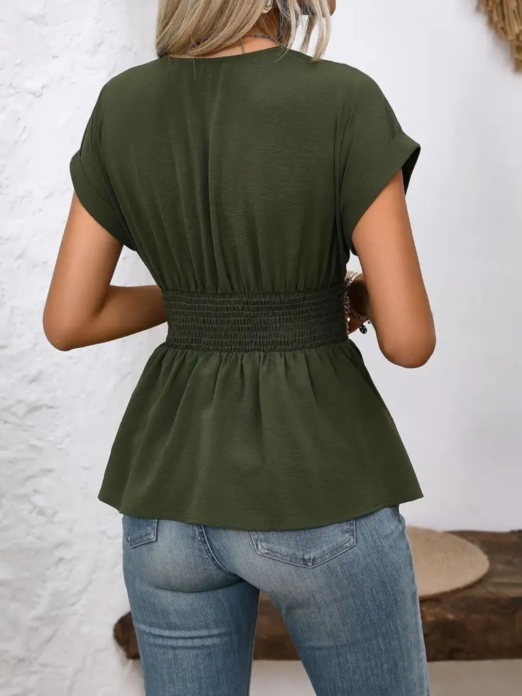 Chemise ample à manches courtes