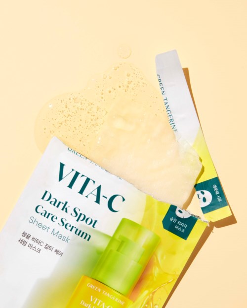 GOODAL-Masque sérum anti-taches Vita c a la mandarine verte