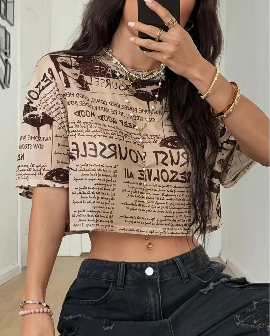 T-shirt court pour Femme