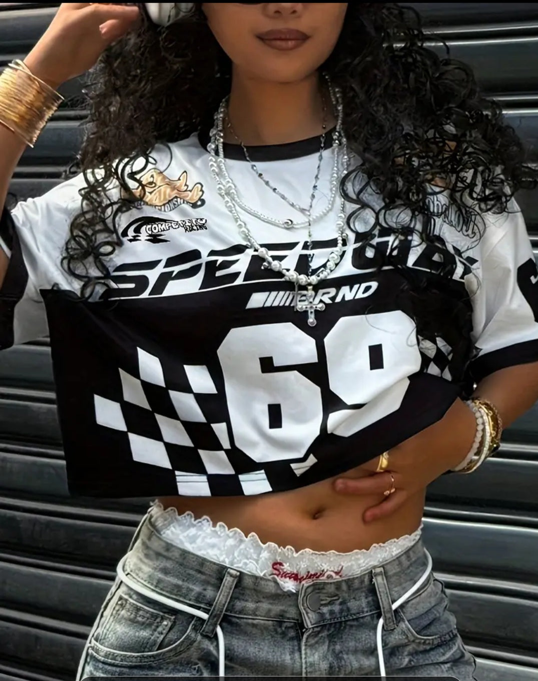 T-shirt court pour Femme