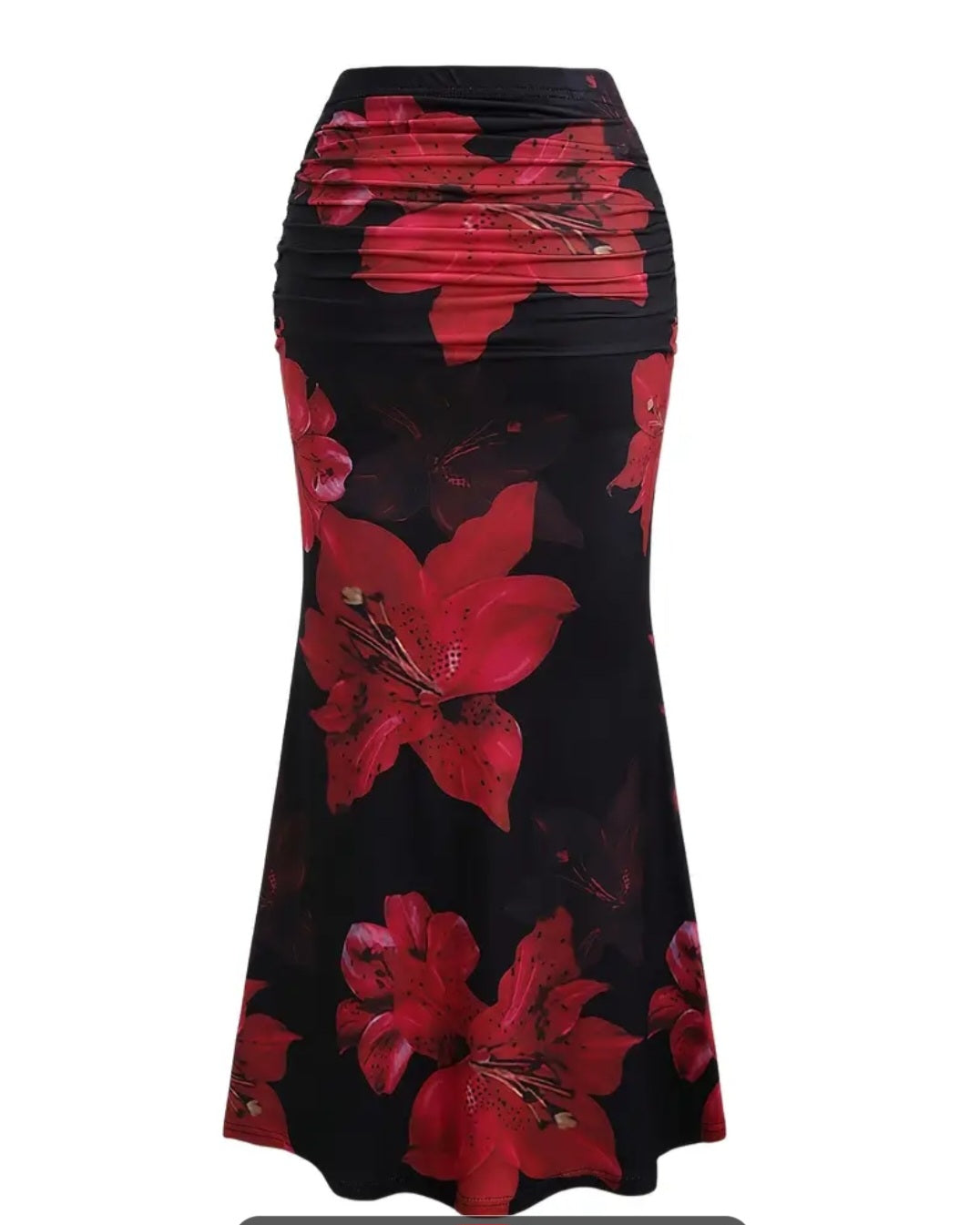 Jupe plissée à imprimer floral