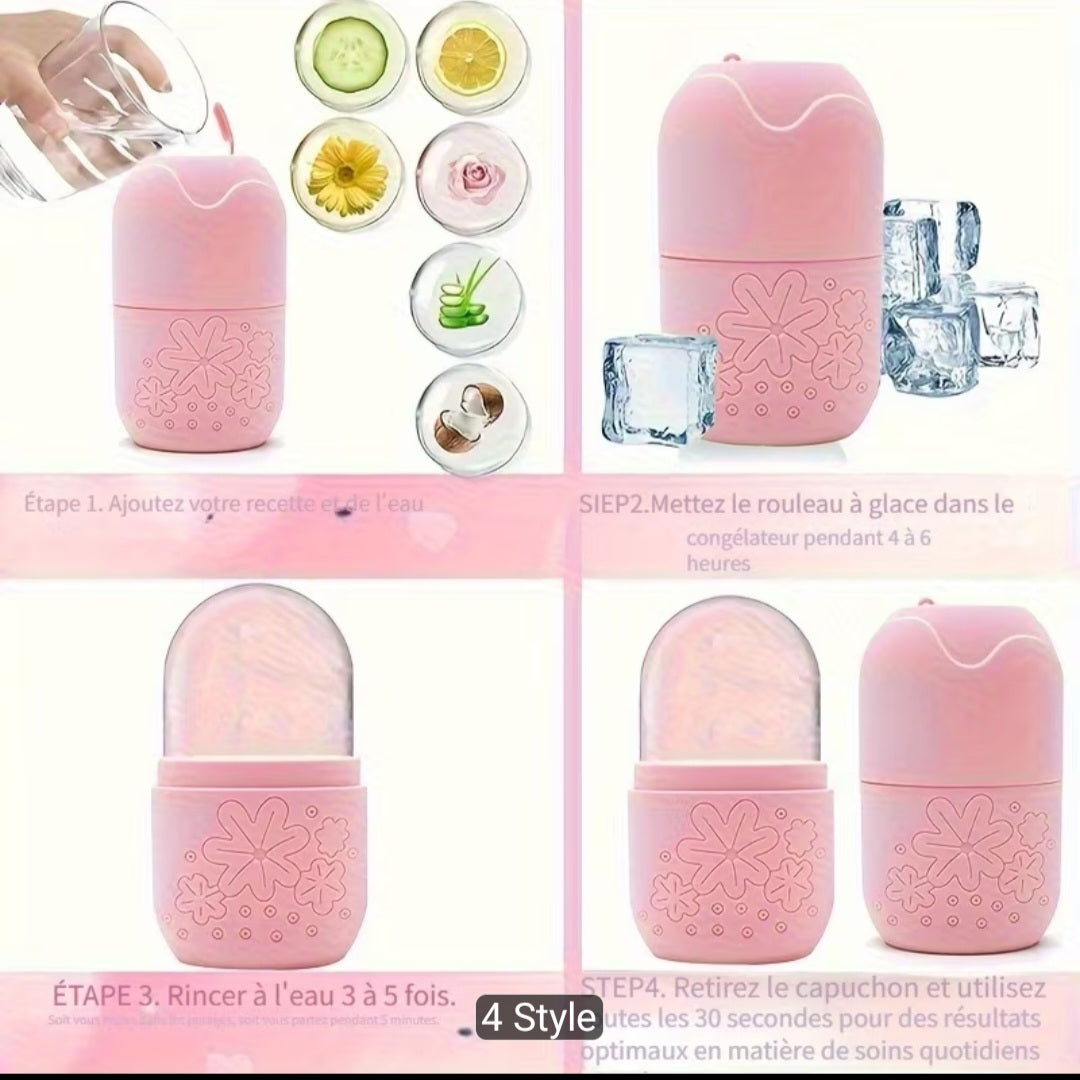 Ensemble de rouleau glace visage