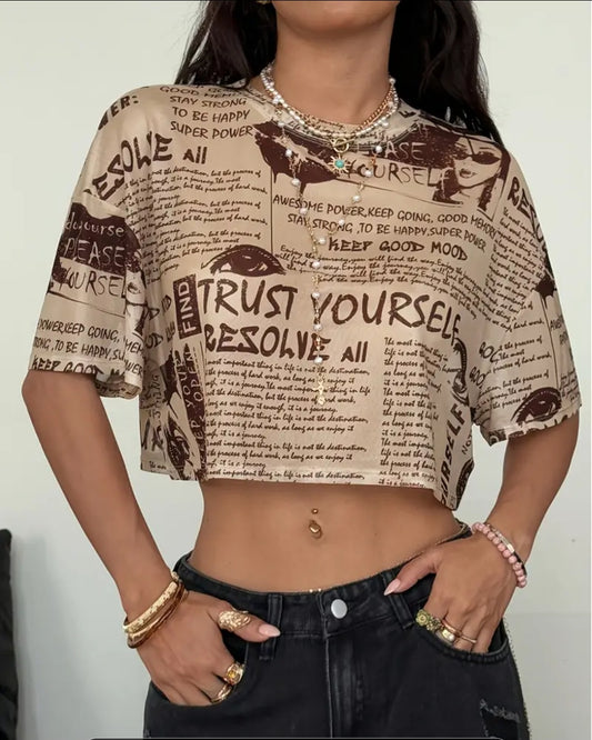 T-shirt court pour Femme