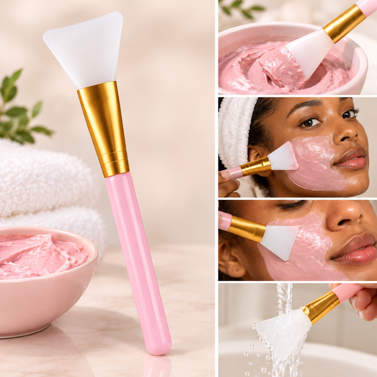 Pinceau applicateur de masque
