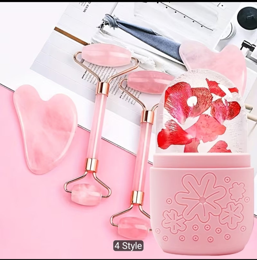 Ensemble de rouleau glace visage