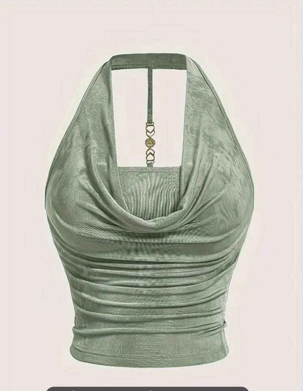 Haut élégant à col licou pour Femme